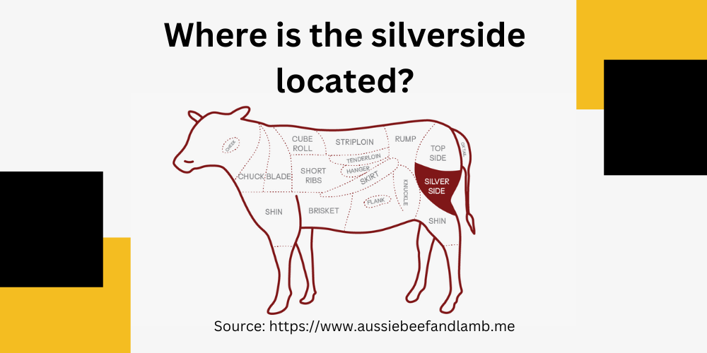 Where is the silverside located, parts of the cow